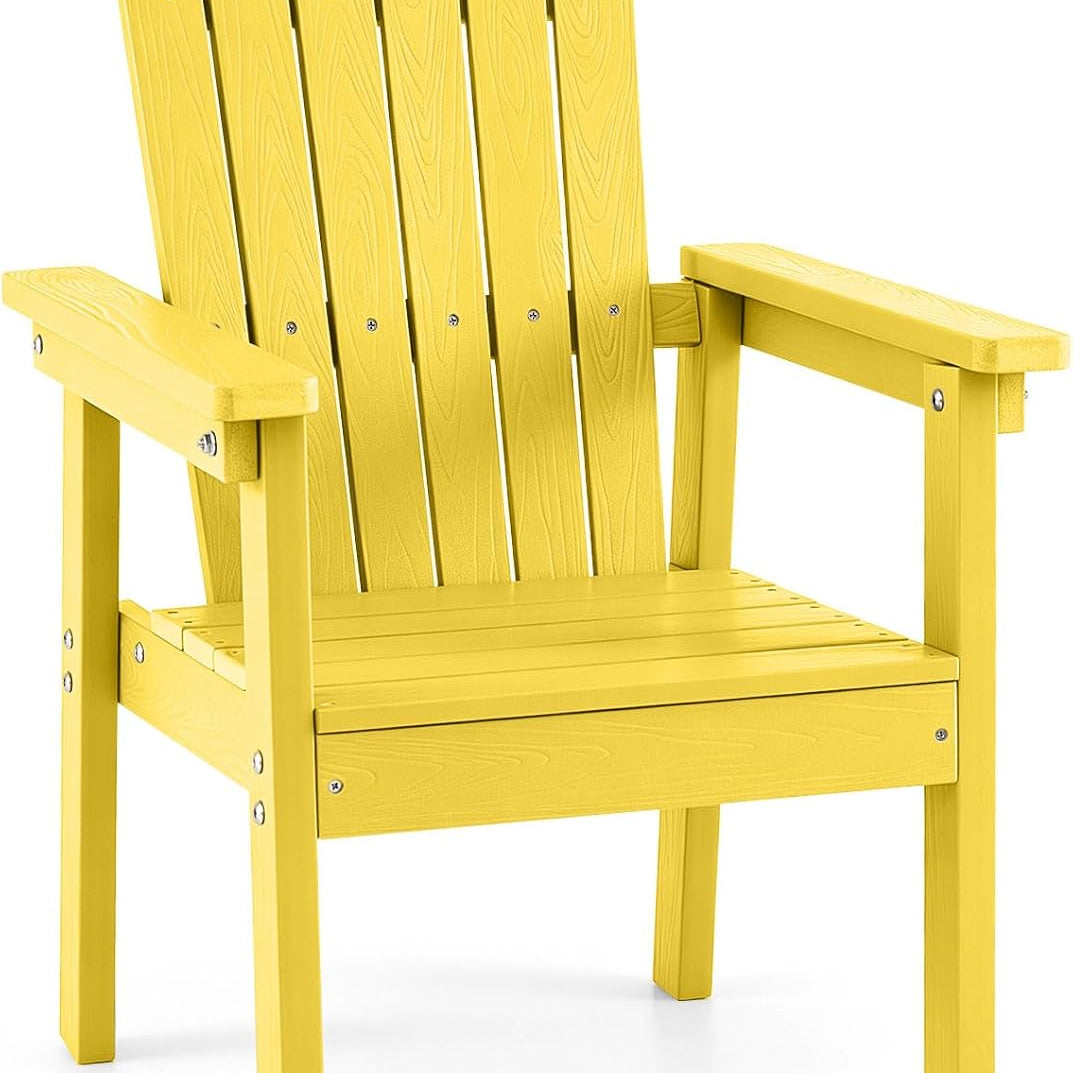 Tangkula Outdoor HIPS Adirondack Chair with High Backrest (1/2/4)