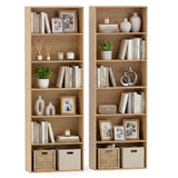 Tangkula 6-Tier Bookcase, 70” Tall Freestanding Bookshelf with 6 Open Shelves