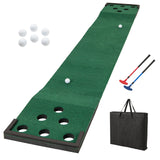 Tangkula 11 FT Golf Pong Putting Game Set with 2 Adjustable Putters