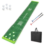 Tangkula 11 FT Golf Game Set with 2 Adjustable Putters
