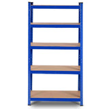 Tangkula Metal Storage Shelves, Heavy Duty Steel 5 Tier, Garage Organization Storage Rack, 36"Lx16''Wx72"H