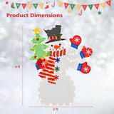 Tangkula 4 FT Lighted Christmas Snowman, Lighted Standing Snowman Sign