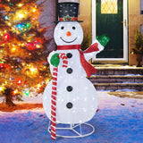 Tangkula 5 FT Pop-up Lighted Christmas Snowman