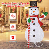 Tangkula 5 FT Pop-up Lighted Christmas Snowman