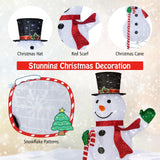 Tangkula 5 FT Pop-up Lighted Christmas Snowman