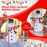 Tangkula 5 FT Pop-up Lighted Christmas Snowman