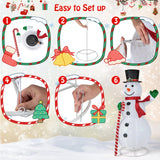 Tangkula 5 FT Pop-up Lighted Christmas Snowman