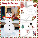 Tangkula 6 FT Lighted Christmas Snowman