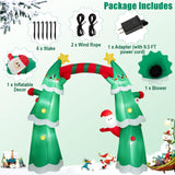Tangkula 11 FT Lighted Christmas Inflatable Archway Decoration