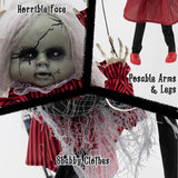 Tangkula 2.8FT Halloween Animatronic Roaming Creepy Doll