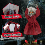 Tangkula 2.8FT Halloween Animatronic Roaming Creepy Doll