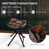 Tangkula 2 Pack Hunting Stool, Heavy-Duty 4 Legged Stool with Camouflage Pattern