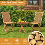  2 Piece Patio Folding Chair - Tangkula