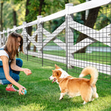 Tangkula 39 in(H) x 14.5 ft(W) Decorative Garden Fence