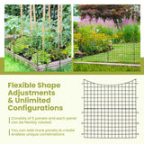 Tangkula 39 in(H) x 14.5 ft(W) Decorative Garden Fence