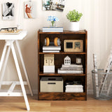 Tangkula 3 Tier Bookcase, Floor Standing Open Bookshelf with 18-Position Adjustable Shelves