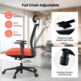 Tangkula Ergonomic Office Chair, 400 lbs Big & Tall Ergonomic Executive Chair with Lumbar Support