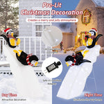 4 FT Lighted Christmas Penguin Slide - Tangkula