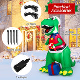Tangkula 6.8 FT Inflatable Christmas Dinosaur