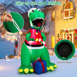 Tangkula 6.8 FT Inflatable Christmas Dinosaur