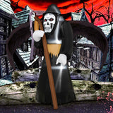 Tangkula 8 FT Halloween Inflatable Grim Reaper
