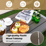 Aluminum Outdoor Coffee Table - Tangkula