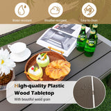 Aluminum Outdoor Coffee Table - Tangkula