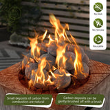 Tangkula Ceramic Fiber Fire Balls Set of 15