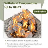 Tangkula Ceramic Fiber Fire Balls Set of 15