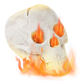 Tangkula Halloween Fire Pit Skull Ceramic