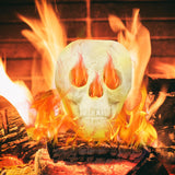 Tangkula Halloween Fire Pit Skull Ceramic