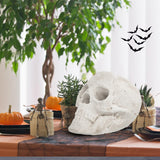 Tangkula Halloween Fire Pit Skull Ceramic