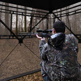 2-3 Person 270 Degree See Through Ground Blind - Tangkula