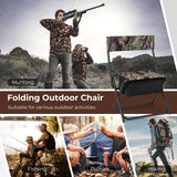 Tangkula Hunting Chair, Foldable Hunting Blind Chair with Storage Pocket