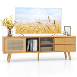 Tangkula Mid Century Modern TV Stand for TVs up to 65"