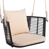 Outdoor Metal Porch Swing - Tangkula