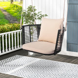 Outdoor Metal Porch Swing - Tangkula