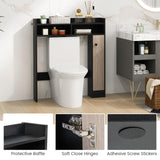 Tangkula Over The Toilet Storage Cabinet, Freestanding Bathroom Space Saver