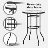 Tangkula Patio Bar Table