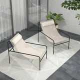 Tangkula Patio Sling Lounge Chair, Modern Sling Accent Chair