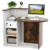 Reception Desk, Front Counter Desk - Tangkula