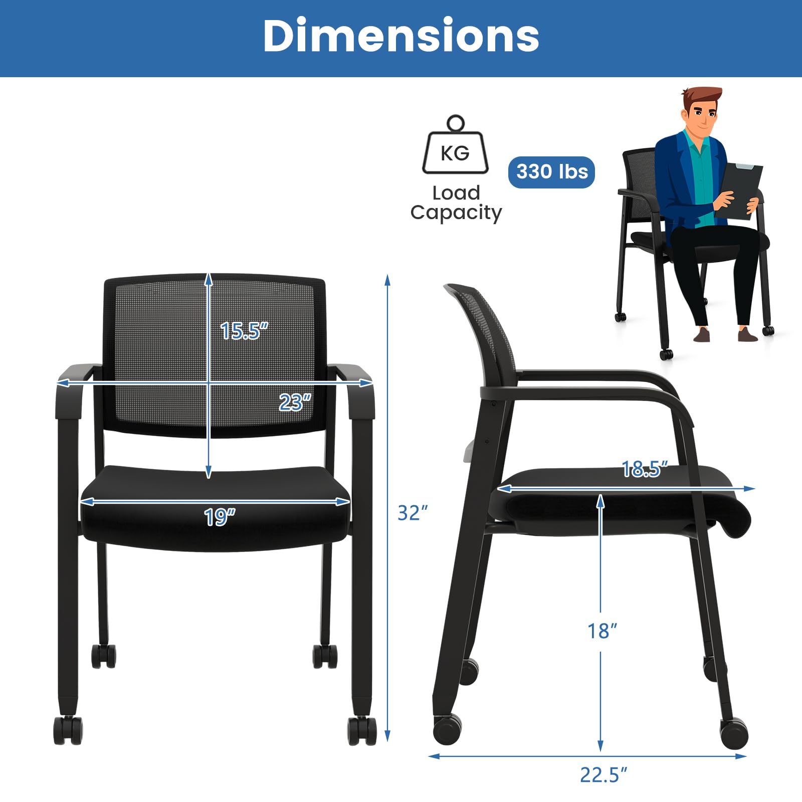 Rolling Conference Room Chairs - Tanglula