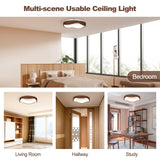 Tangkula Round LED Flush Mount Ceiling Light