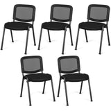 Tangkula Set of 5 Conference Chairs with Upholstered Seat