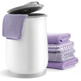 Tangkula Towel Warmer Bucket for Bathroom, 21L Flip-top Lid Towel Warmer Barrel