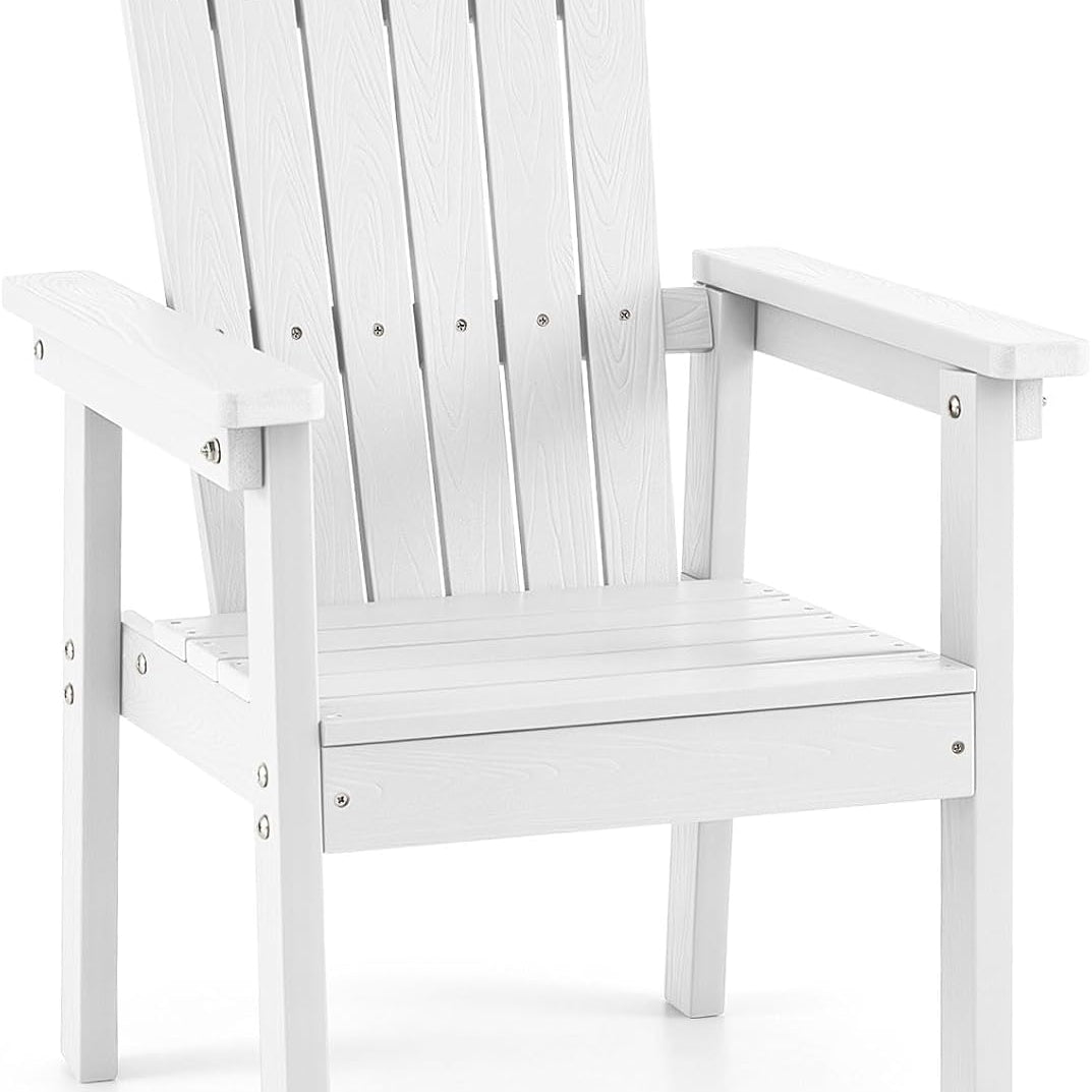 Tangkula Outdoor HIPS Adirondack Chair with High Backrest (1/2/4)