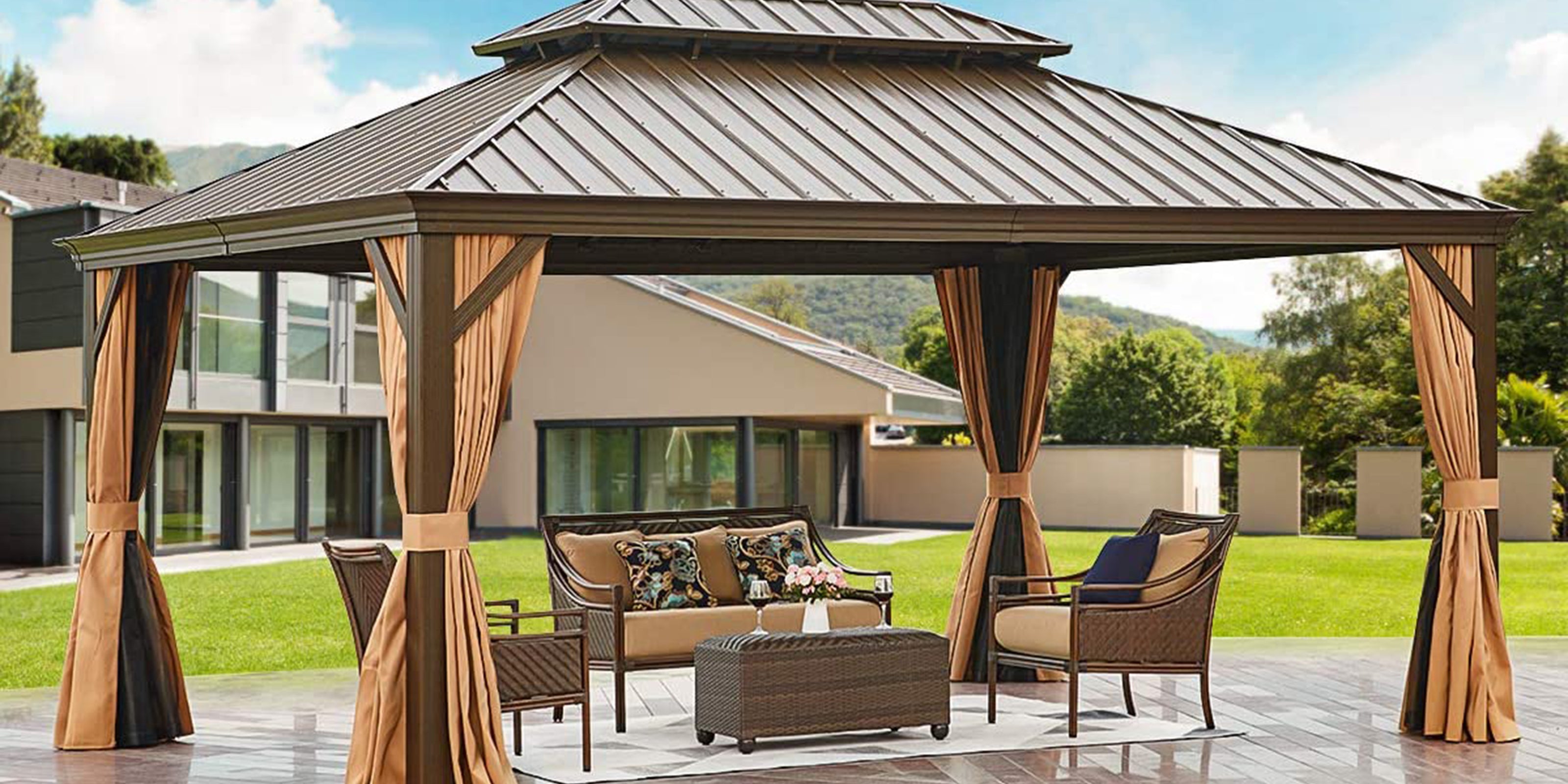 10 Ft 3 Tier Patio Umbrella, Outdoor Umbrella W/Double Vented – tangkula 10 Ft 3 Tier Patio Umbrella, Outdoor Umbrella W/Double Vented – tangkula