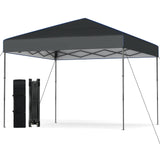 Tangkula 10x10 FT Pop Up Canopy with 8 Stakes for Beach Party Event Camping