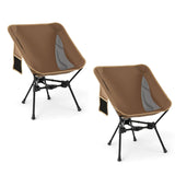 Tangkula Portable Camping Chair Ultra-Lightweight Compact  with Side Pocket