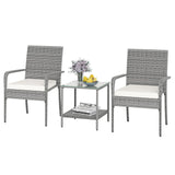 Tangkula 3 Pieces Patio Furniture Set